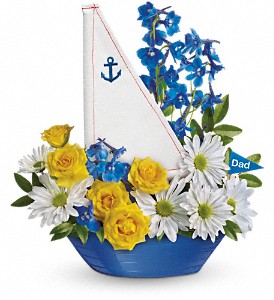 トップス 2024S/S METHO bouquet of sailors Teleflora's Captain Carefree Sail Boat Arrangement This item is