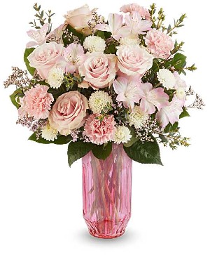 Teleflora's Chérie Bloom Bouquet Vase Arrangement 