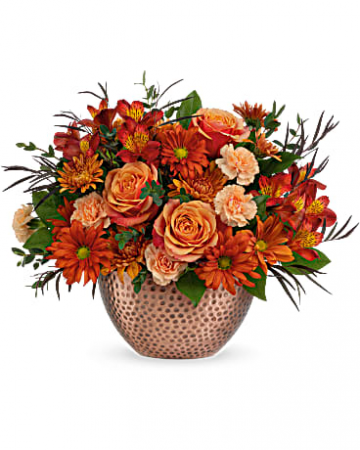 Teleflora's Copper Beauty Centerpiece Centerpiece
