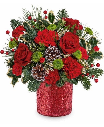 Teleflora's Crimson Wishes Bouquet 