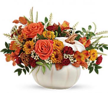 Teleflora’s Enchanted Harvest Bouquet  Fresh Arrangement in a Keepsake Container in Auburndale, FL | The House of Flowers