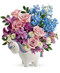 Teleflora's Enchanting Pastels Unicorn Bouquet 