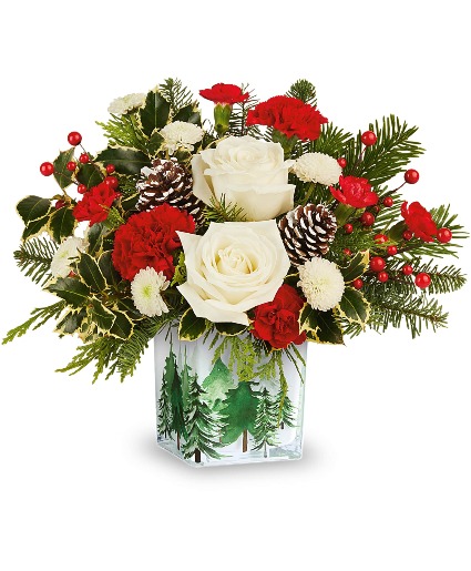 Teleflora's Evergreen Glow Bouquet 