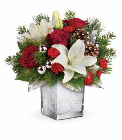 Teleflora's Frosted Forest Bouquet Christmas Arrangement