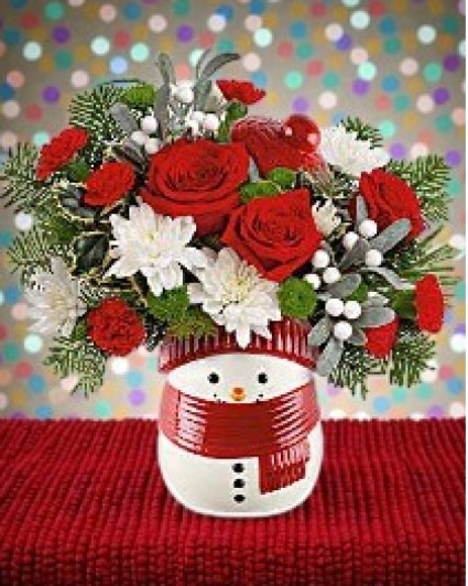 Teleflora's Frosty Wishes Bouquet Christmas