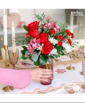 Teleflora's Gorgeous Gem Bouquet Vase Arrangement 