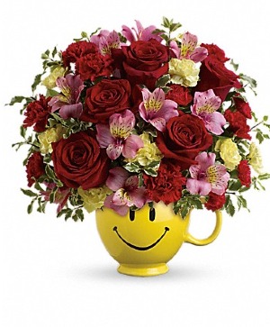 Teleflora's Happy You're Mine Teleflora Keepsake in a Teleflora Collectible Container