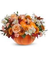 Teleflora's Hello Pumpkin Flower Arrangement