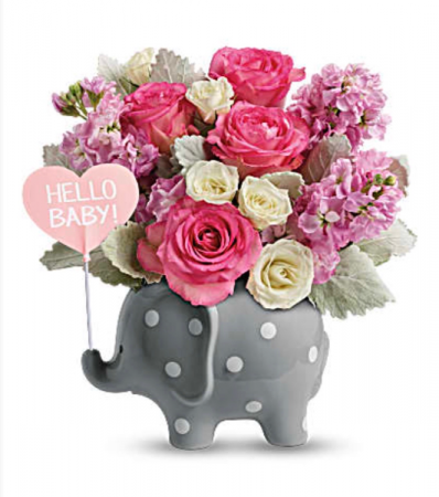Teleflora’s Hello sweet baby pink Fresh