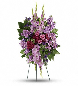 Teleflora's Lavender Reflection Sympathy Standing Spray