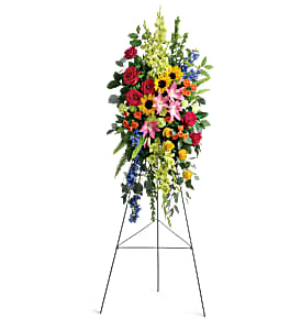 Teleflora's Love Lives On Standing Spray Sympathy