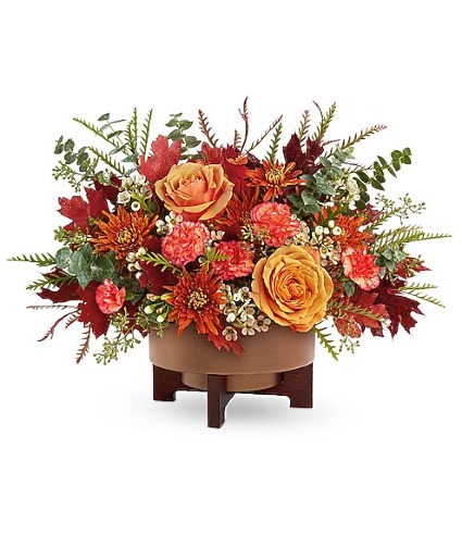 Teleflora's Modern Copper Centerpiece Flower Arrangement