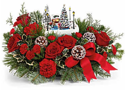 Teleflora's Oh What Fun Thomas Kinkade Arrangement