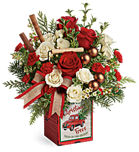 Teleflora's Quaint Christmas T19X605B Bouquet 