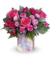 Teleflora's Radiantly Rosy Bouquet 