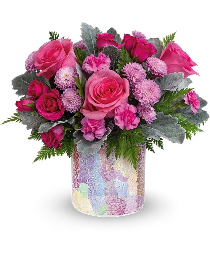 Teleflora's Radiantly Rosy Bouquet 