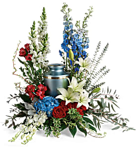 Teleflora's Reflections of Honor Cremation Tribute Sympathy