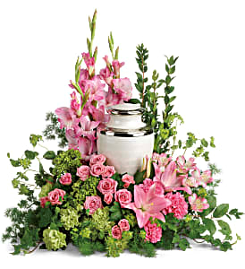 Teleflora's Sacred Solace Cremation Tribute Urn Not Included