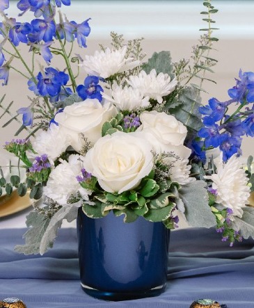 Teleflora's Saphire Bliss Arrangement   in Tyndall, SD | Lady in Red Floral & Gifts