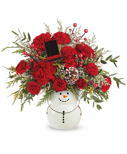 Teleflora's Send A Hug Frosty Glow Bouquet 