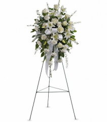 Teleflora's Sentiments of Serenity Standing Spray