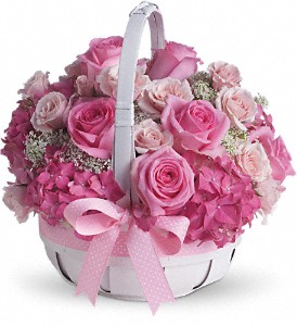 Teleflora's She's Lovely Basket Arrangement