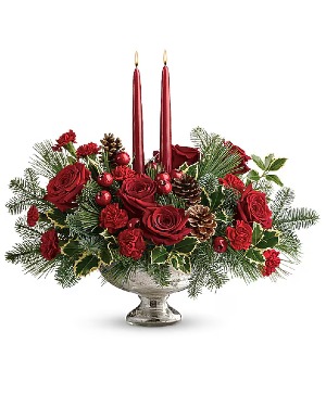 Teleflora's Shining Bright Centerpiece Floral Arrangement