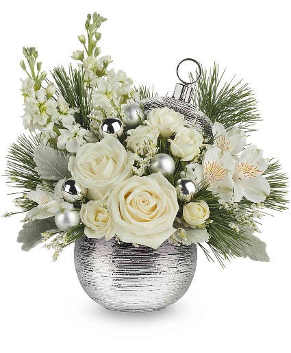 Teleflora's Silver Snowfall Bouquet 