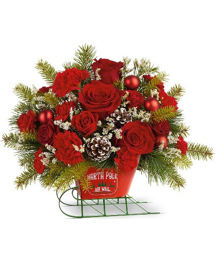 Teleflora's Sleigh All The Way Bouquet 