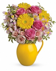 Teleflora's Sunny Day Pitcher 