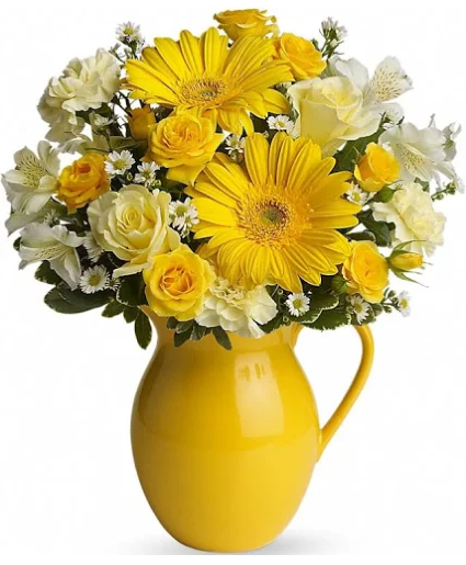 Teleflora's Sunny Day Pitcher  