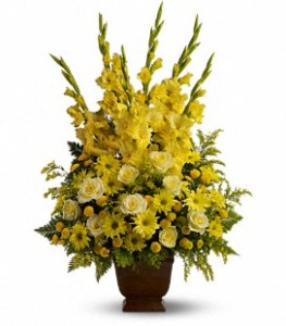 Teleflora's Sunny Memories Fresh Funeral  in Presque Isle, ME | COOK FLORIST, INC.