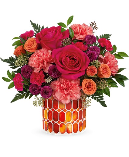 Teleflora's Sunset Blooms Flower Arrangement