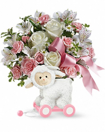 Teleflora's Sweet Little Lamb - Baby Pink 