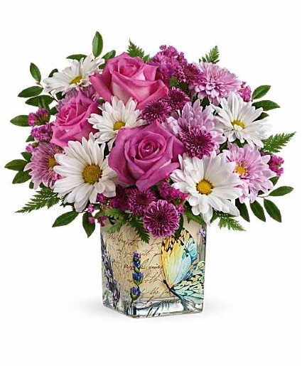 Teleflora's Vintage Butterfly Bouquet 