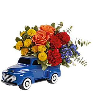 Teleflora's Vintage Ford Truck Keepsake Arrangement