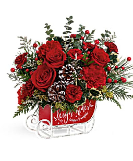Teleflora's Vintage Sleigh Bouquet