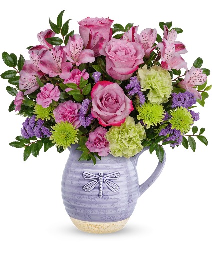 Teleflora's Whimsical Dragonfly T22M200A Bouquet