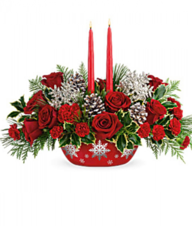 Teleflora’s Winter Eve Centerpiece 