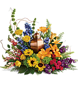 Teleflora's With All Our Hearts Cremation Tribute Urn Not Includud in Auburndale, FL | The House of Flowers