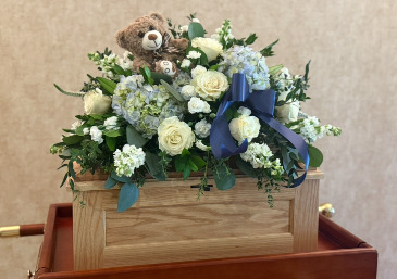 Tender Trerasures Baby Casket Spray   in Irvine, CA | Faith And Blooms by Lily Fiore
