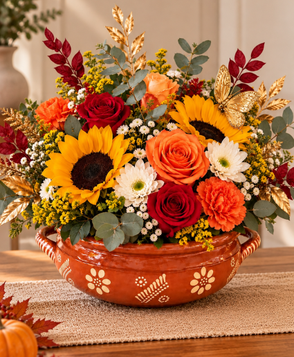 Terracotta Kisses & Autumn Wishes Call Us for Faster Service & Daily Specials: (915) 303-8500 Text Us to Order Anytime: (915) 505-3708 Your trusted source for Flowers & Delivery in El Paso TX 