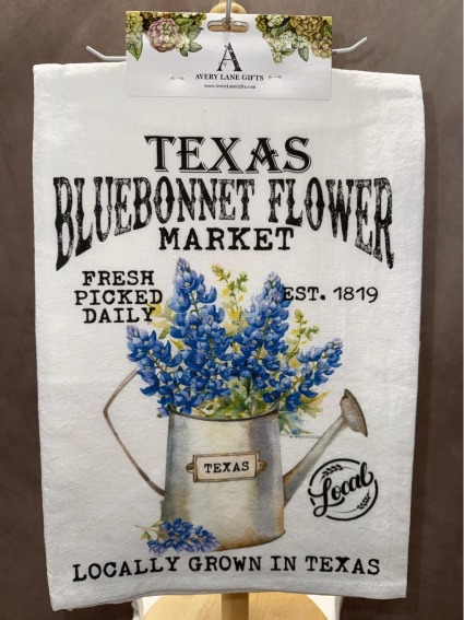 Texas Bluebonnet Tea Towel Gift Item