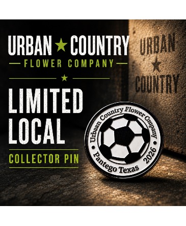 Texas Soccer Collector Pin   in Pantego, TX | URBAN COUNTRY FLOWER CO.