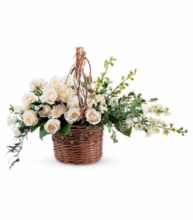 TF Basket of Light Sympathy Wicker Basket