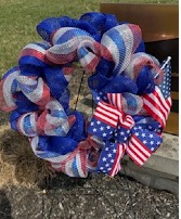 Thank You For Your Service Patriotc Wreath Decorative Wreath