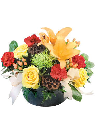 Thankful and Bright Floral Arrangement in Winnipeg, MB | FLOWERS ON REGENT