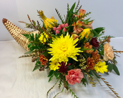 Thankful For You Cornucopia Centerpiece 
