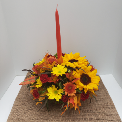Thankful Heart centerpiece arrangement 