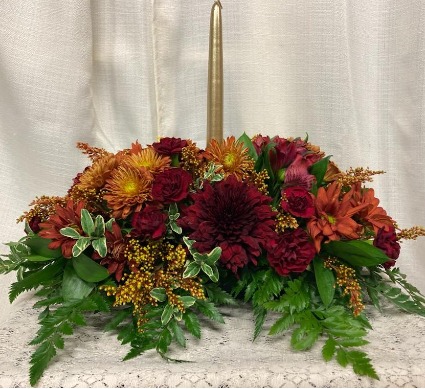 Thanksgiving Centerpiece Single candle Centerpiece